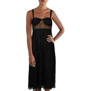 DANIELLE BERNSTEIN Sleevless Lace Midi Dress